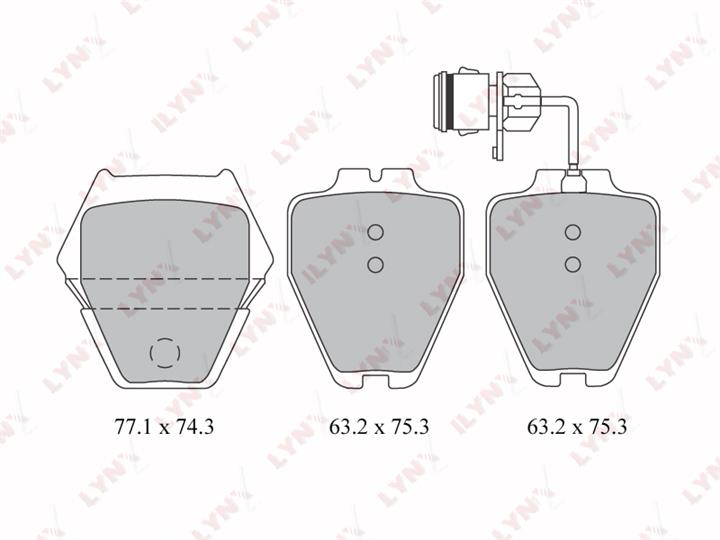 LYNXauto BD-1218 Brake Pad Set, disc brake BD1218: Buy near me in Poland at 2407.PL - Good price!