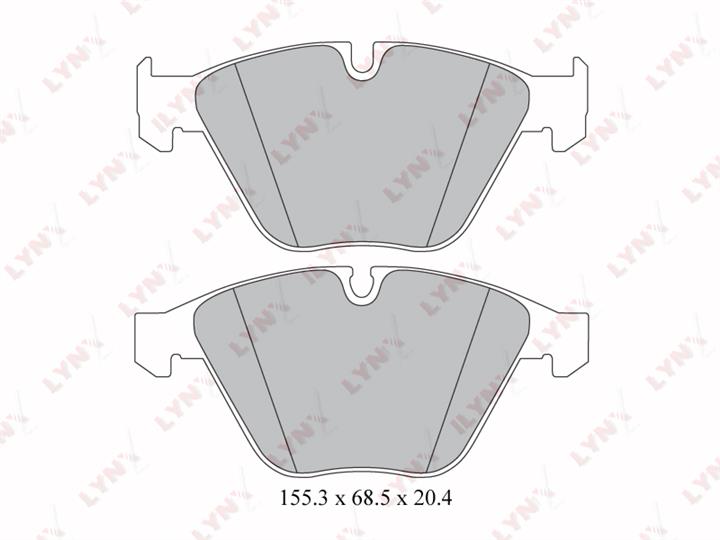 LYNXauto BD-1415 Тормозные колодки дисковые, комплект BD1415: Отличная цена - Купить в Польше на 2407.PL!