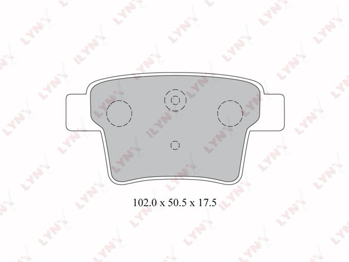 LYNXauto BD-3008 Brake Pad Set, disc brake BD3008: Buy near me in Poland at 2407.PL - Good price!