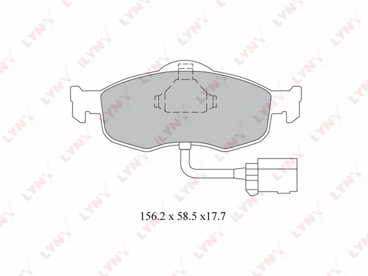 LYNXauto BD-3012 Brake Pad Set, disc brake BD3012: Buy near me in Poland at 2407.PL - Good price!