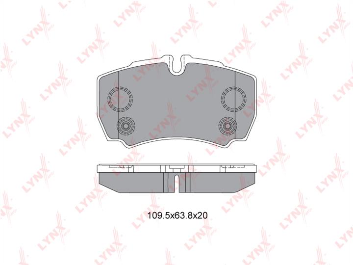 LYNXauto BD-3035 Brake Pad Set, disc brake BD3035: Buy near me in Poland at 2407.PL - Good price!