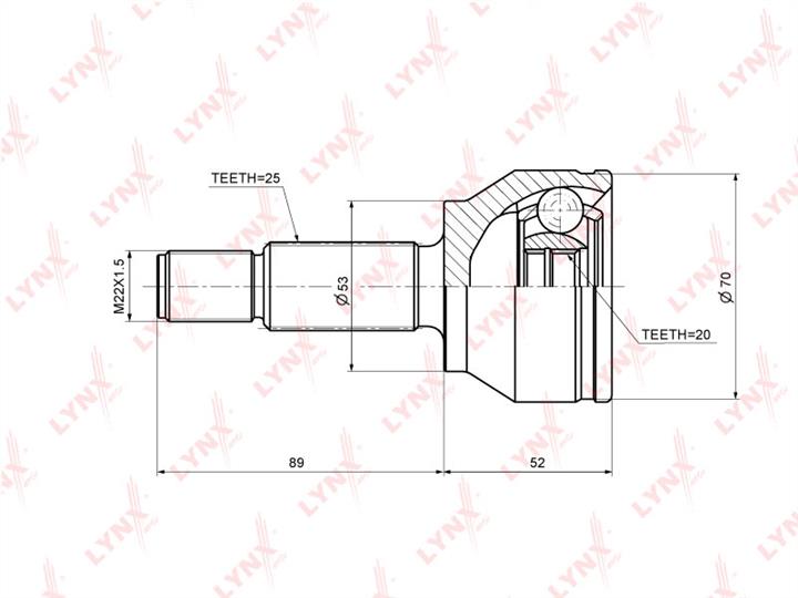 LYNXauto CO-3001 Przegub homokinetyczny CO3001: Dobra cena w Polsce na 2407.PL - Kup Teraz!