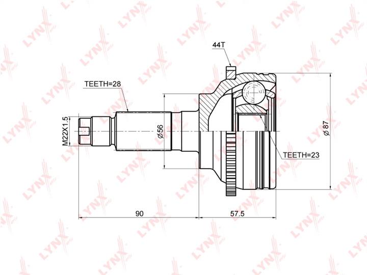 LYNXauto CO-3672A CV joint CO3672A: Buy near me in Poland at 2407.PL - Good price!