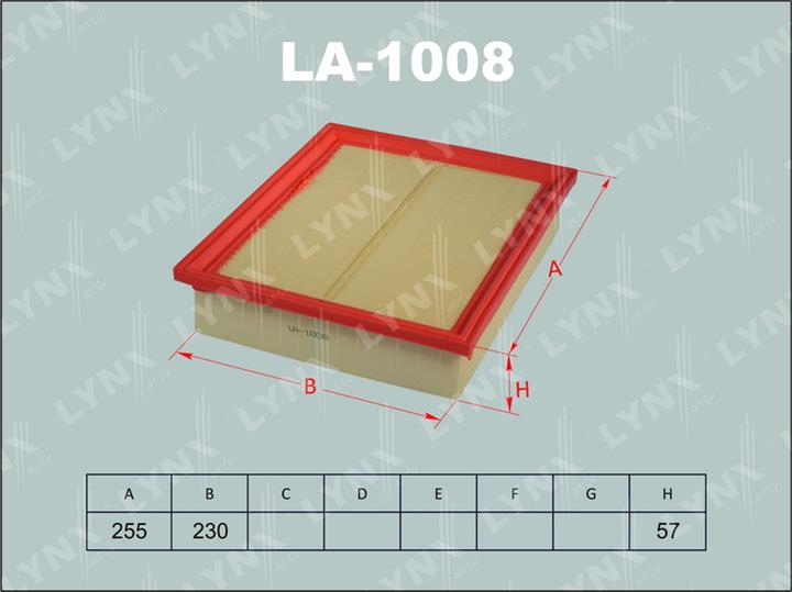 LYNXauto LA-1008 Air filter LA1008: Buy near me in Poland at 2407.PL - Good price!