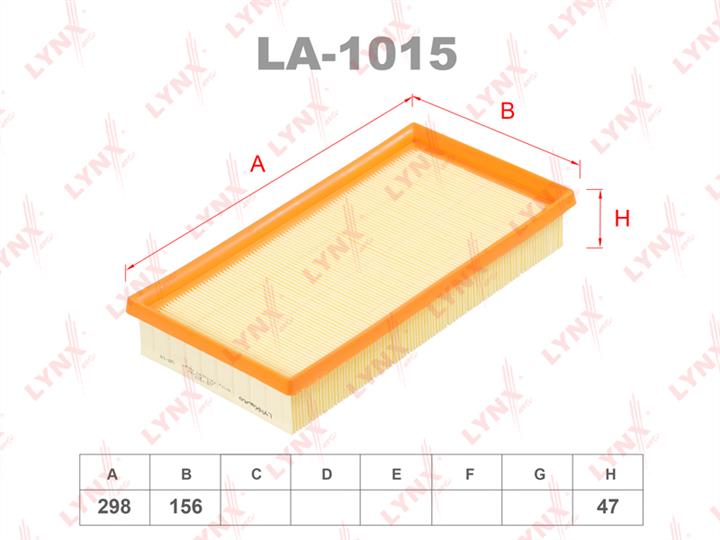 LYNXauto LA-1015 Filtr powietrza LA1015: Dobra cena w Polsce na 2407.PL - Kup Teraz!