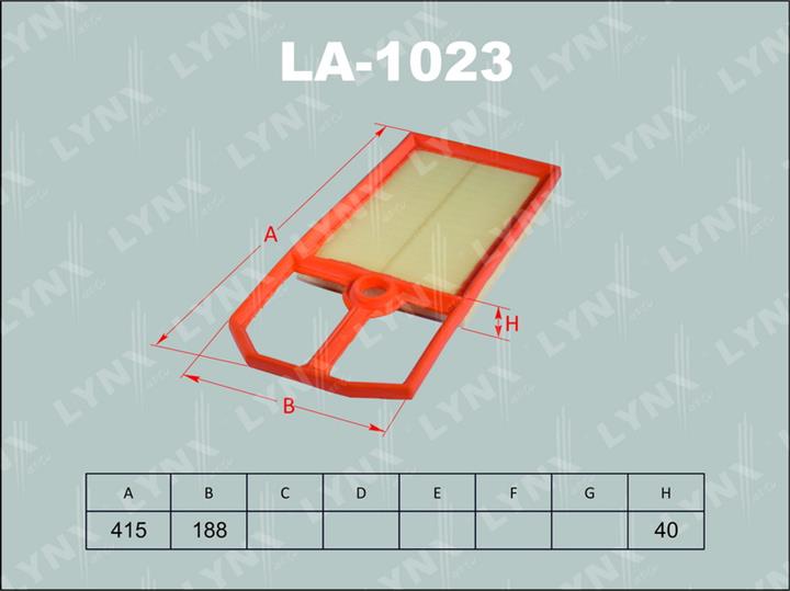 LYNXauto LA-1023 Filtr powietrza LA1023: Dobra cena w Polsce na 2407.PL - Kup Teraz!