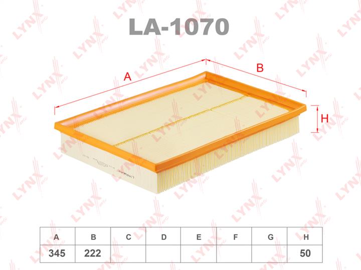 LYNXauto LA-1070 Air filter LA1070: Buy near me at 2407.PL in Poland at an Affordable price!