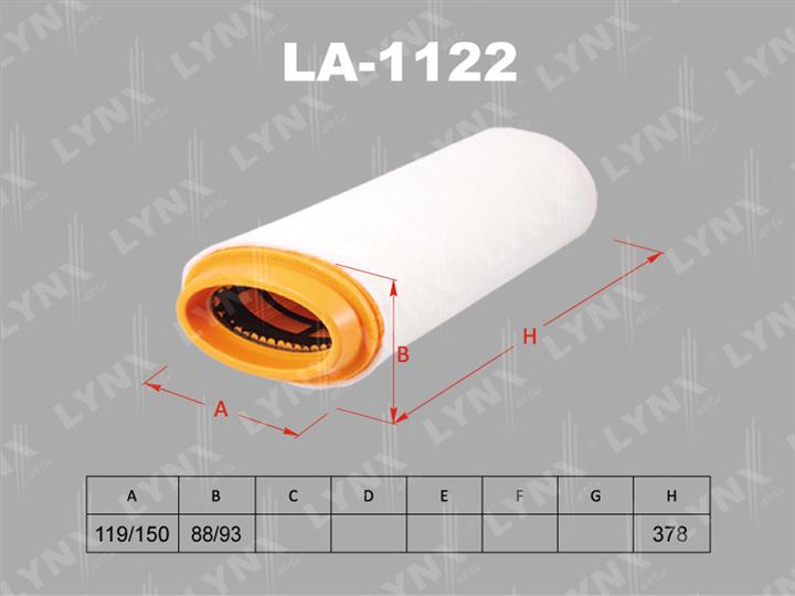 LYNXauto LA-1122 Luftfilter LA1122: Kaufen Sie zu einem guten Preis in Polen bei 2407.PL!
