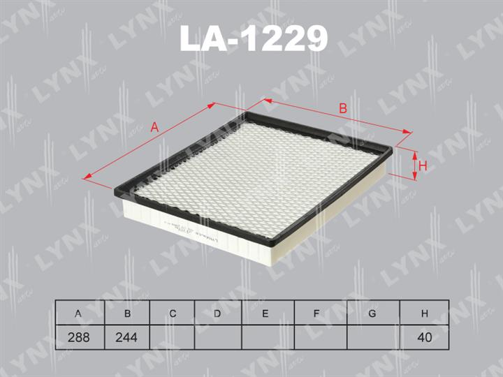 LYNXauto LA-1229 Air filter LA1229: Buy near me in Poland at 2407.PL - Good price!