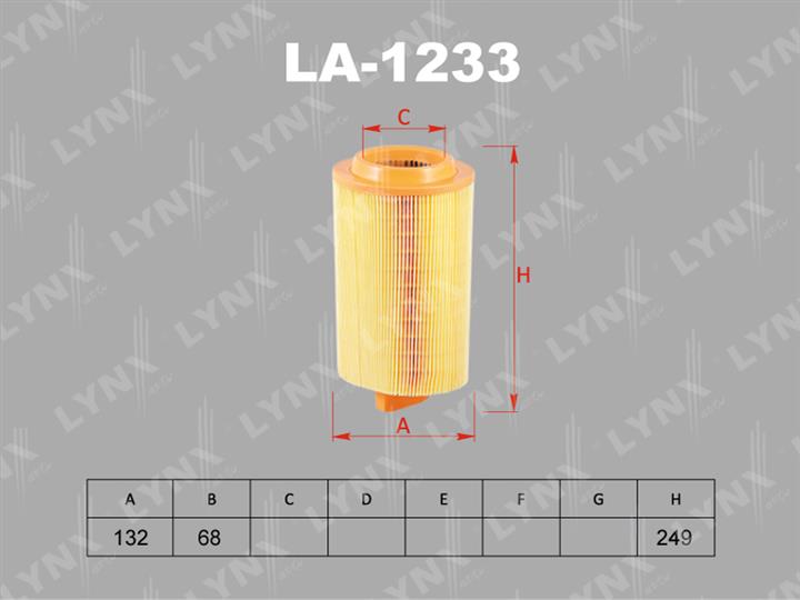 LYNXauto LA-1233 Air filter LA1233: Buy near me in Poland at 2407.PL - Good price!