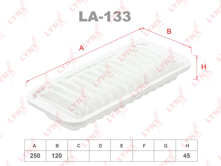 LYNXauto LA-133 Luftfilter LA133: Kaufen Sie zu einem guten Preis in Polen bei 2407.PL!