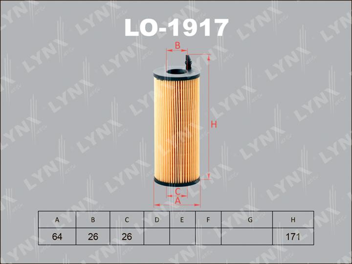 LYNXauto LO-1917 Oil Filter LO1917: Buy near me in Poland at 2407.PL - Good price!