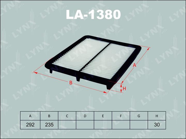 LYNXauto LA-1380 Air filter LA1380: Buy near me in Poland at 2407.PL - Good price!