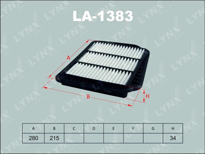 LYNXauto LA-1383 Air filter LA1383: Buy near me in Poland at 2407.PL - Good price!