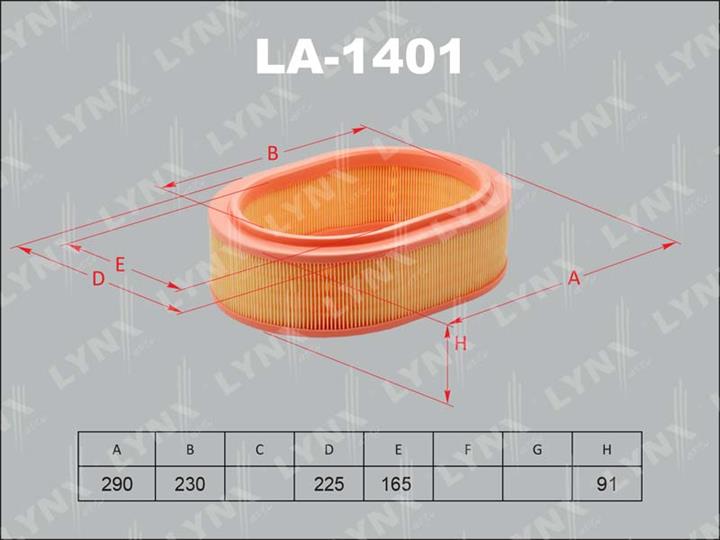 LYNXauto LA-1401 Air filter LA1401: Buy near me in Poland at 2407.PL - Good price!