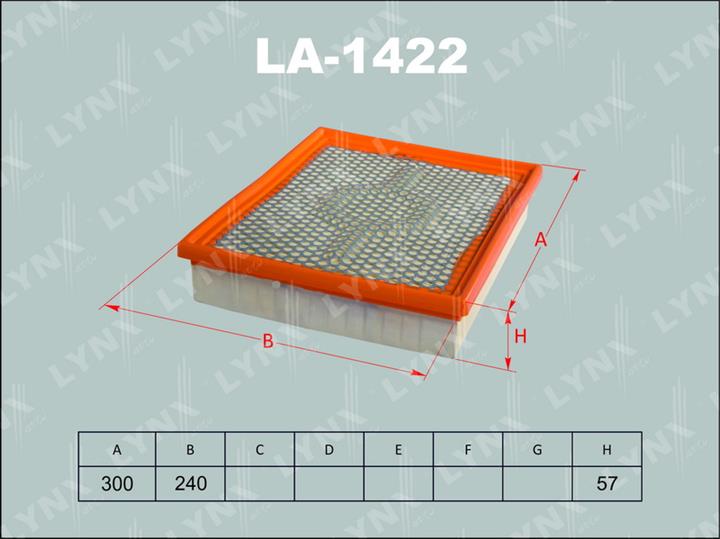 LYNXauto LA-1422 Air filter LA1422: Buy near me in Poland at 2407.PL - Good price!