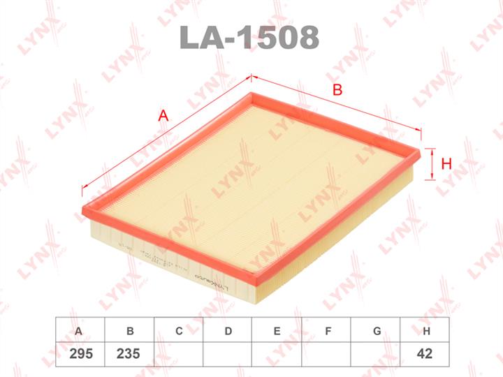 LYNXauto LA-1508 Air filter LA1508: Buy near me at 2407.PL in Poland at an Affordable price!