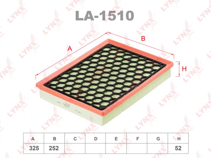 LYNXauto LA-1510 Filtr powietrza LA1510: Dobra cena w Polsce na 2407.PL - Kup Teraz!