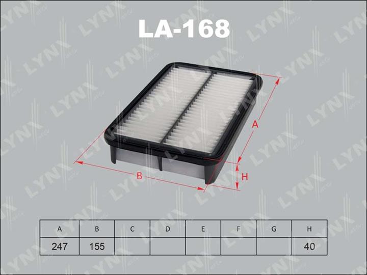 LYNXauto LA-168 Air filter LA168: Buy near me in Poland at 2407.PL - Good price!