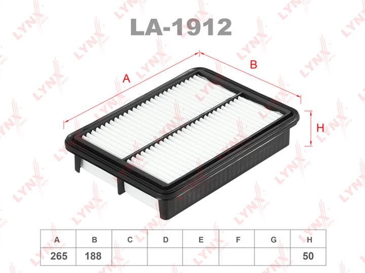 LYNXauto LA-1912 Air filter LA1912: Buy near me at 2407.PL in Poland at an Affordable price!