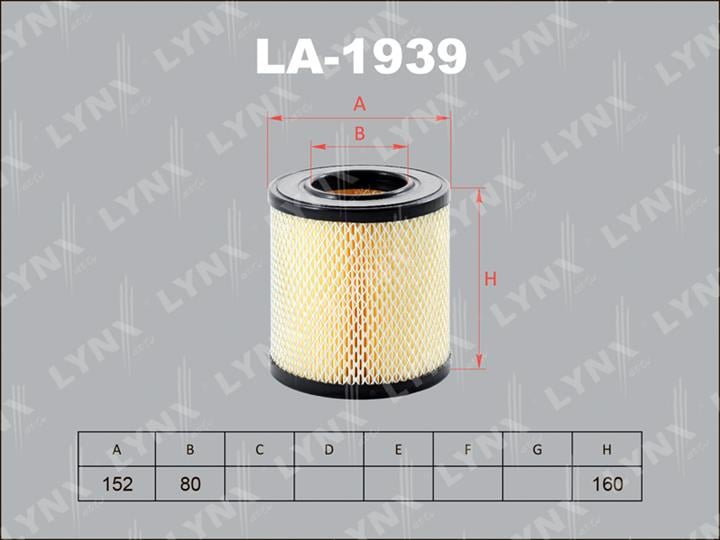LYNXauto LA-1939 Air filter LA1939: Buy near me in Poland at 2407.PL - Good price!
