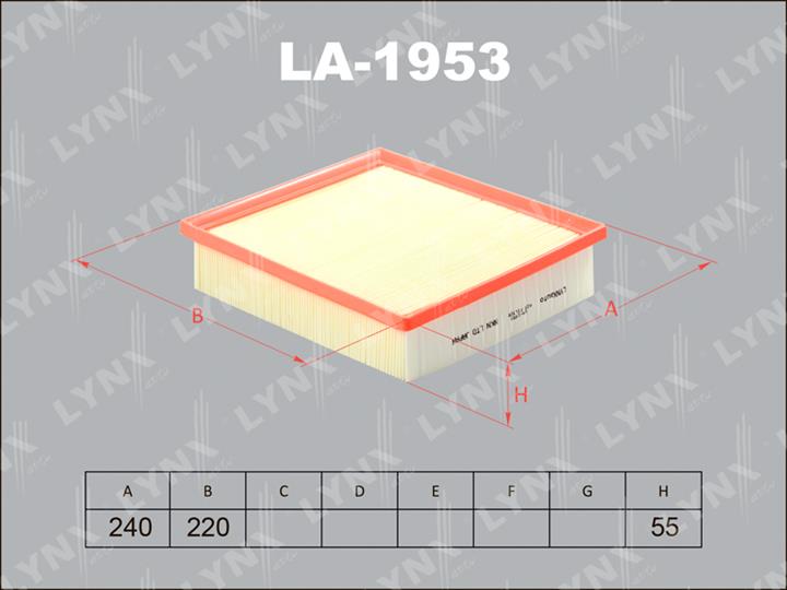 LYNXauto LA-1953 Air filter LA1953: Buy near me at 2407.PL in Poland at an Affordable price!