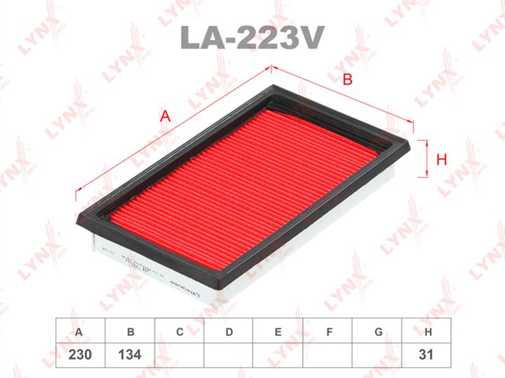 LYNXauto LA-223V Air filter LA223V: Buy near me in Poland at 2407.PL - Good price!
