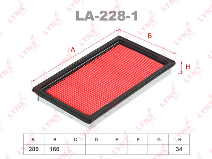 LYNXauto LA-228-1 Air filter LA2281: Buy near me in Poland at 2407.PL - Good price!
