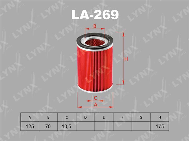 LYNXauto LA-269 Air filter LA269: Buy near me in Poland at 2407.PL - Good price!