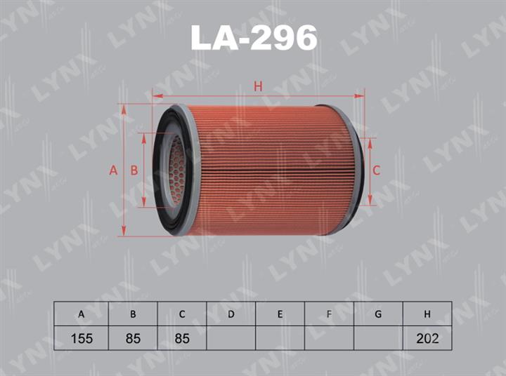 LYNXauto LA-296 Air filter LA296: Buy near me in Poland at 2407.PL - Good price!
