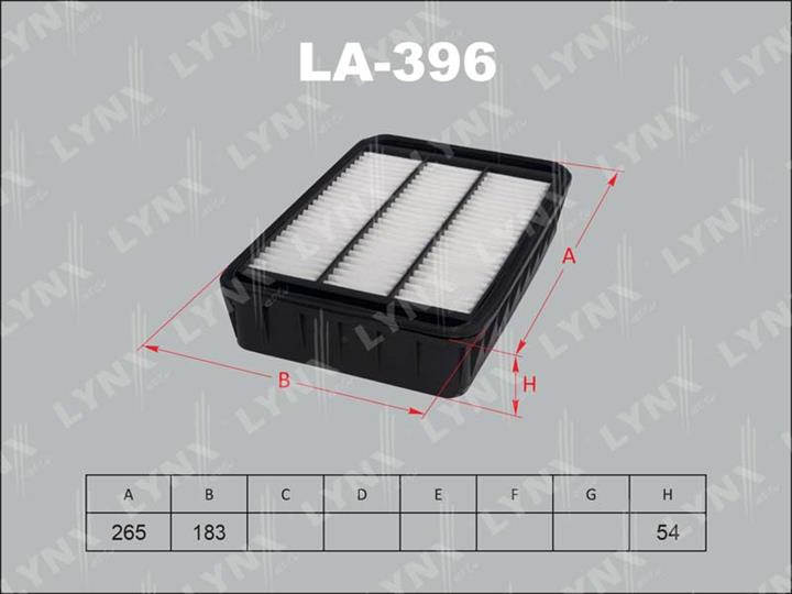 LYNXauto LA-396 Air filter LA396: Buy near me in Poland at 2407.PL - Good price!