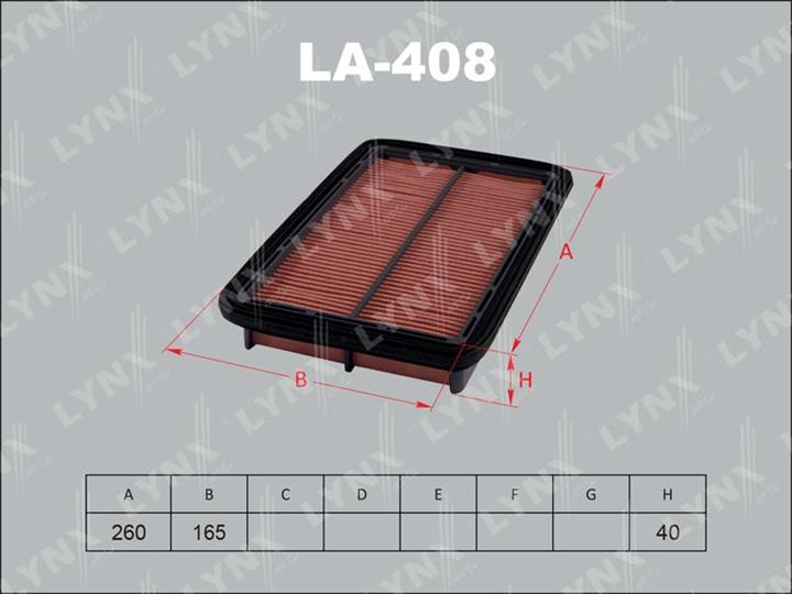 LYNXauto LA-408 Air filter LA408: Buy near me in Poland at 2407.PL - Good price!