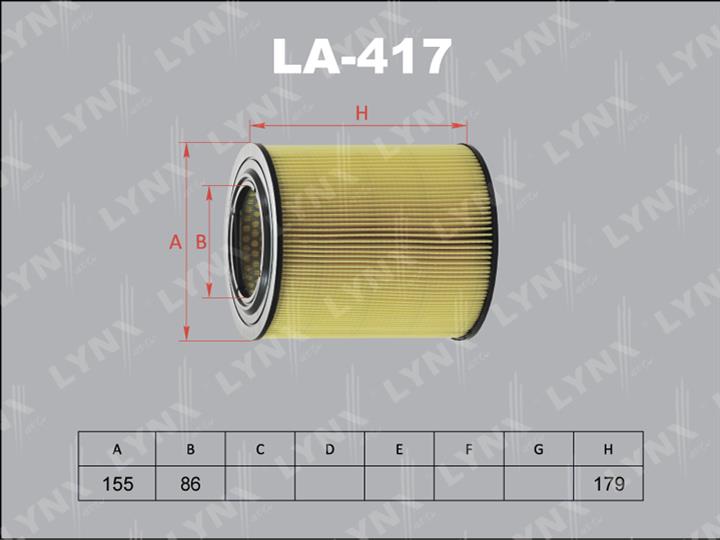 LYNXauto LA-417 Filtr powietrza LA417: Dobra cena w Polsce na 2407.PL - Kup Teraz!