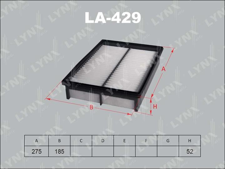 LYNXauto LA-429 Air filter LA429: Buy near me at 2407.PL in Poland at an Affordable price!