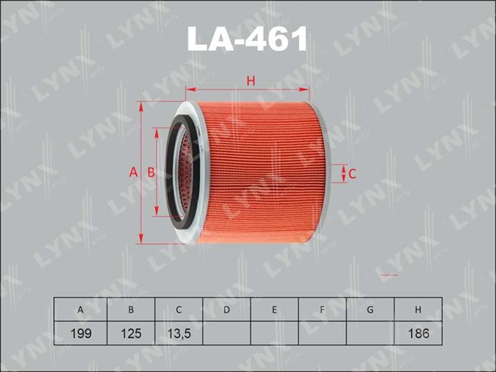LYNXauto LA-461 Воздушный фильтр LA461: Отличная цена - Купить в Польше на 2407.PL!