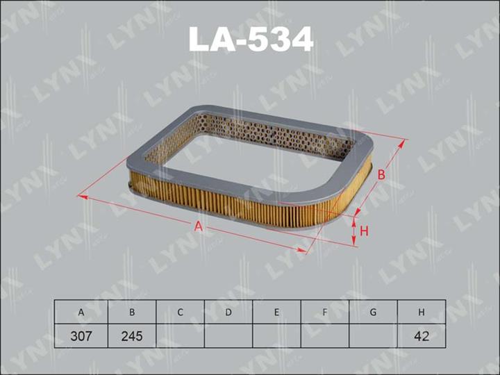 LYNXauto LA-534 Air filter LA534: Buy near me in Poland at 2407.PL - Good price!