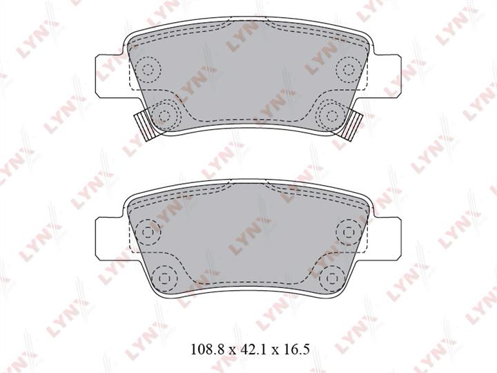 LYNXauto BD-3430 Brake Pad Set, disc brake BD3430: Buy near me in Poland at 2407.PL - Good price!