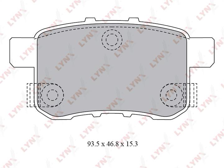 LYNXauto BD-3431 Brake Pad Set, disc brake BD3431: Buy near me in Poland at 2407.PL - Good price!