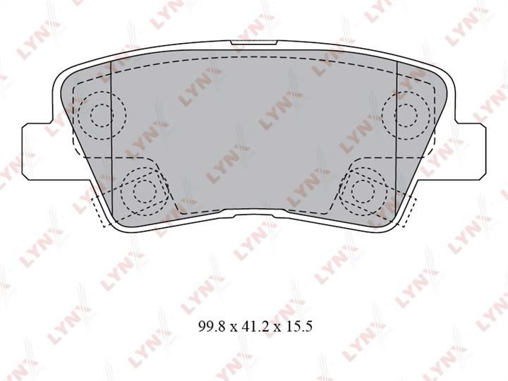 LYNXauto BD-3620 Brake Pad Set, disc brake BD3620: Buy near me in Poland at 2407.PL - Good price!