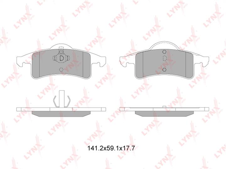 LYNXauto BD-4205 Brake Pad Set, disc brake BD4205: Buy near me in Poland at 2407.PL - Good price!