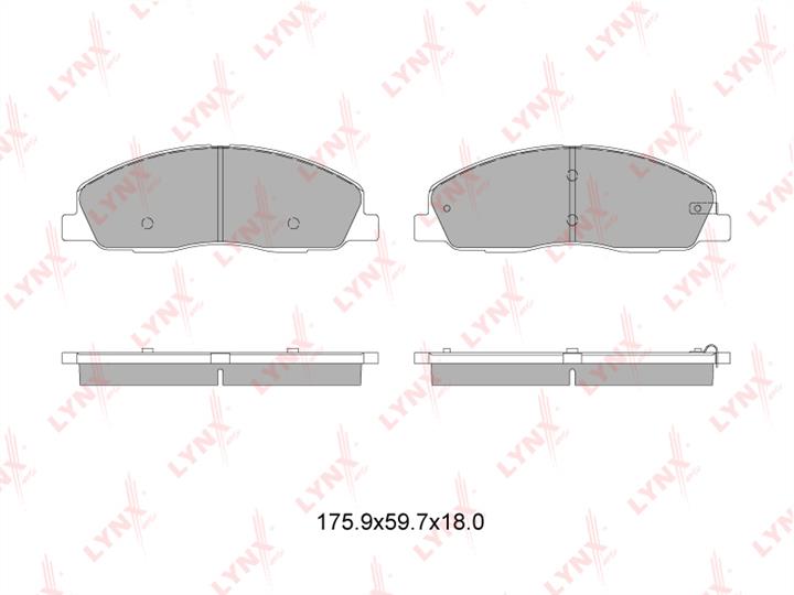 LYNXauto BD-4609 Brake Pad Set, disc brake BD4609: Buy near me in Poland at 2407.PL - Good price!