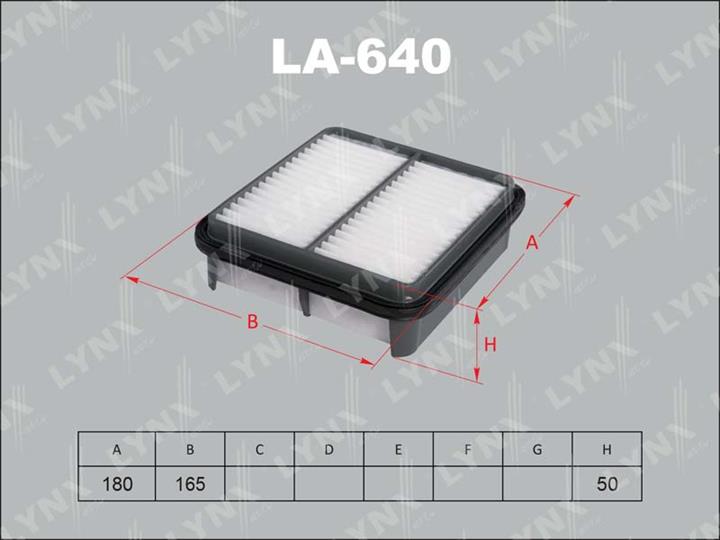 LYNXauto LA-640 Воздушный фильтр LA640: Отличная цена - Купить в Польше на 2407.PL!