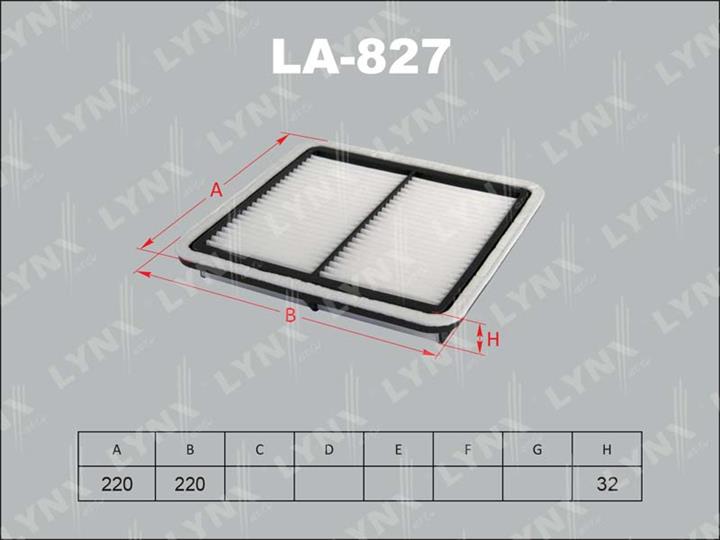 LYNXauto LA-827 Air filter LA827: Buy near me in Poland at 2407.PL - Good price!