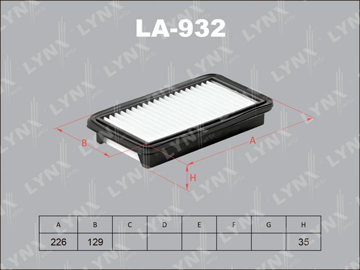 LYNXauto LA-932 Luftfilter LA932: Kaufen Sie zu einem guten Preis in Polen bei 2407.PL!
