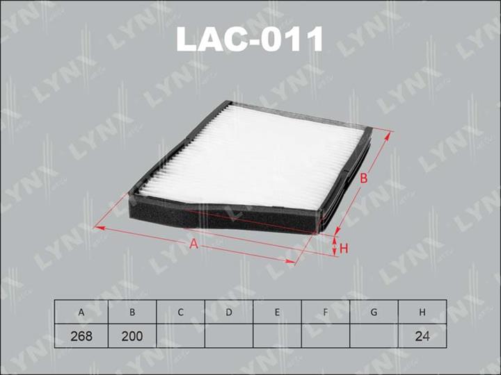 LYNXauto LAC-011 Filter, Innenraumluft LAC011: Kaufen Sie zu einem guten Preis in Polen bei 2407.PL!