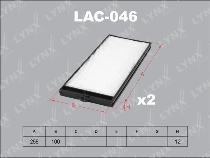 LYNXauto LAC-046 Filter, interior air LAC046: Buy near me in Poland at 2407.PL - Good price!