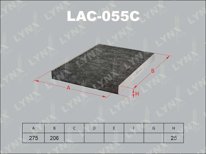 LYNXauto LAC-055C Aktivkohle-Kabinenfilter LAC055C: Kaufen Sie zu einem guten Preis in Polen bei 2407.PL!