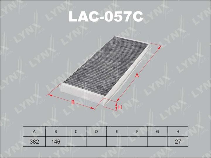 LYNXauto LAC-057C Activated Carbon Cabin Filter LAC057C: Buy near me in Poland at 2407.PL - Good price!