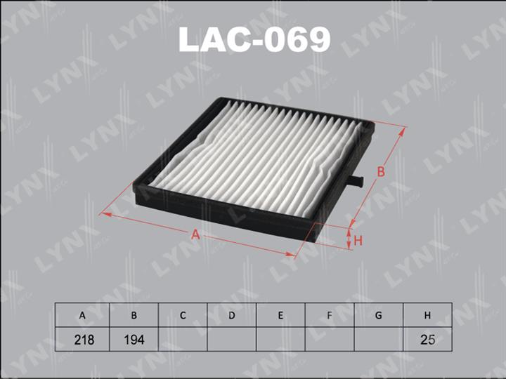 LYNXauto LAC-069 Filter, Innenraumluft LAC069: Kaufen Sie zu einem guten Preis in Polen bei 2407.PL!