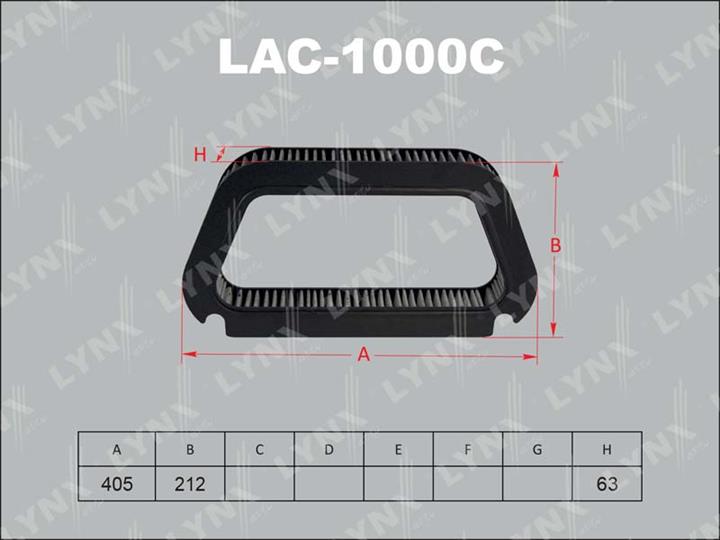 LYNXauto LAC-1000C Aktivkohle-Kabinenfilter LAC1000C: Kaufen Sie zu einem guten Preis in Polen bei 2407.PL!
